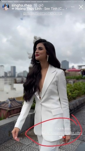 The beauty queen shares memorable images of Da Nang on social media, drawing plenty of attention from international friends, thereby helping to promote tourism in Da Nang.