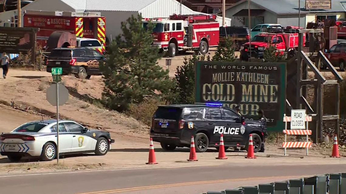 Sự cố thang máy hi hữu tại mỏ vàng Mollie Kathleen (Colorado) đã khiến một người tử vong, bốn người bị thương và nhiều du khách bị mắc kẹt dưới lòng đất trong nhiều giờ. Ảnh: KRDO