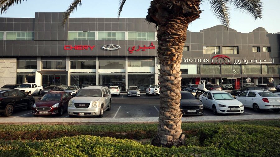 Một đại lý ô tô của Chery Automobile (Trung Quốc) ở Doha, Qatar - Ảnh: Bloomberg