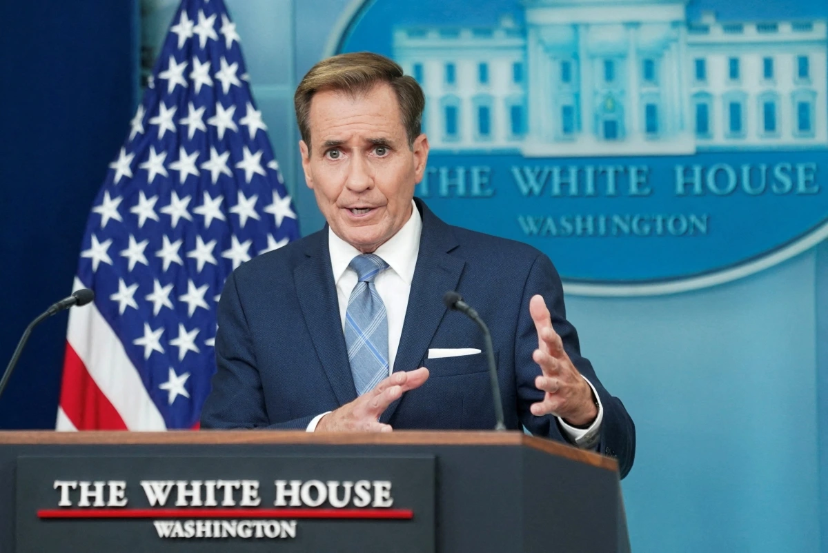 Người phát ngôn Hội đồng an ninh quốc gia Mỹ John Kirby. Ảnh: Reuters