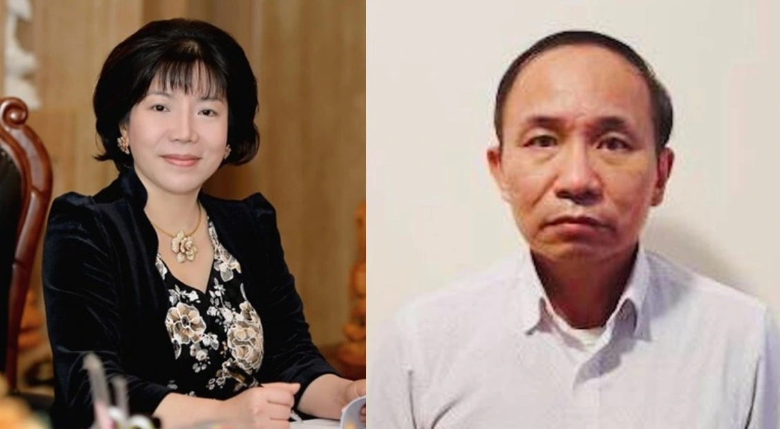 Bị can Nguyễn Thị Thanh Nhàn và Nguyễn Trọng Đường.