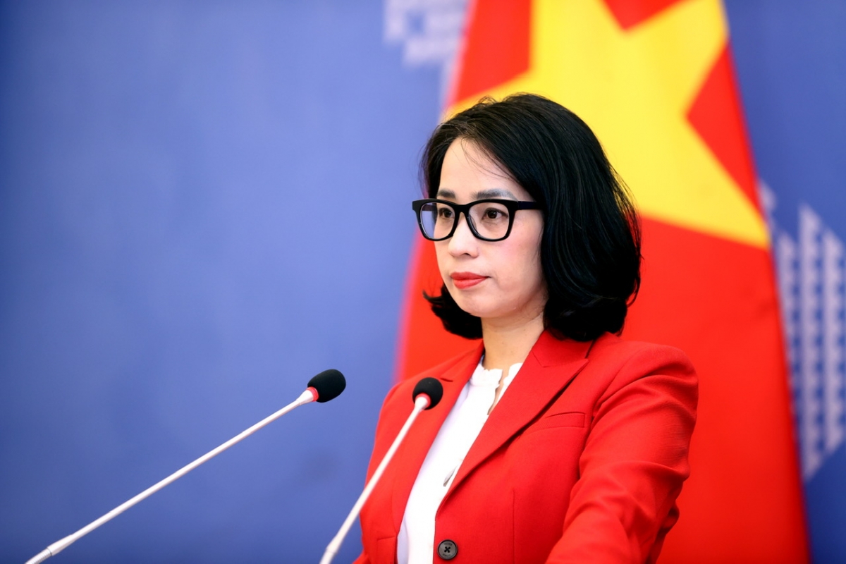 Người phát ngôn Bộ Ngoại giao Phạm Thu Hằng. Ảnh: BNG