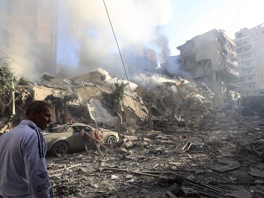 Cuộc khủng hoảng nhân đạo tại Lebanon ngày càng trầm trọng. Ảnh: gulfnews.