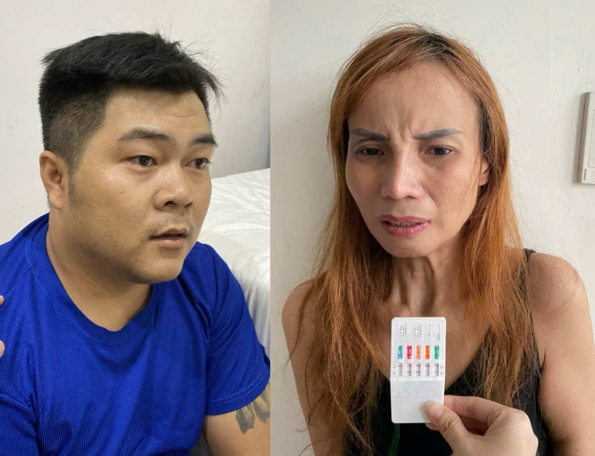 Phan Hữu Sơn và Hồ Thị Phương Mai bị bắt quả tang.