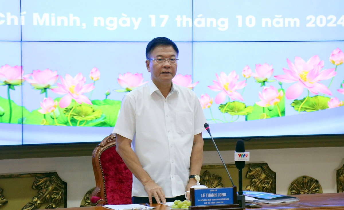 Phó Thủ tướng Lê Thành Long phát biểu chỉ đạo (Ảnh: Lực Vũ)