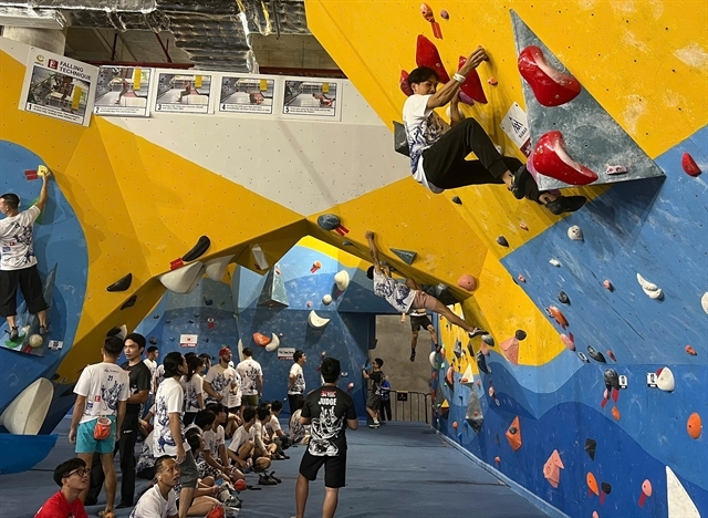 Lovers of rock climbing had a great time competing at Rocktober 2024, held in HCM City on October 19 and 20. (VNS Photo Viet Dung)