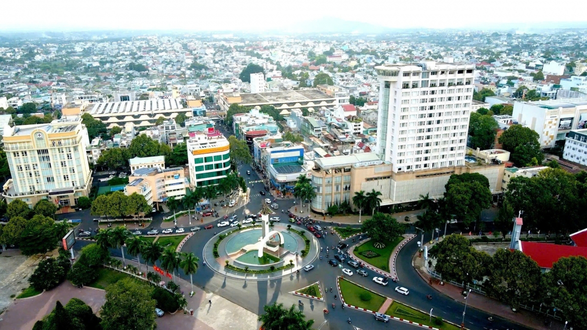 Trung tâm ngã 6 Buôn Ma Thuột (Ảnh: Vạn Tiếp)