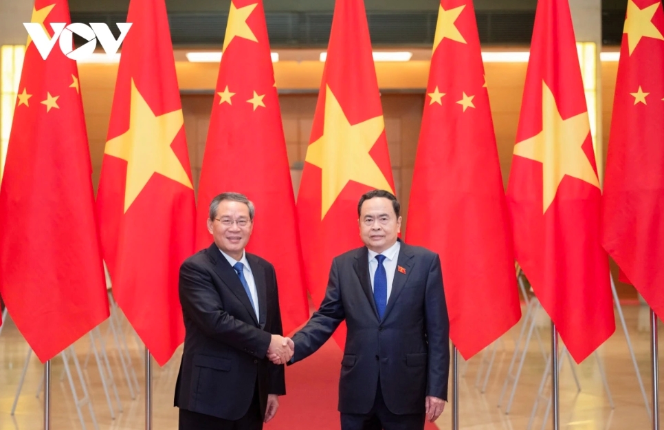  Thủ tướng Quốc vụ viện Trung Quốc Lý Cường hội kiến với Chủ tịch Quốc hội Trần Thanh Mẫn 