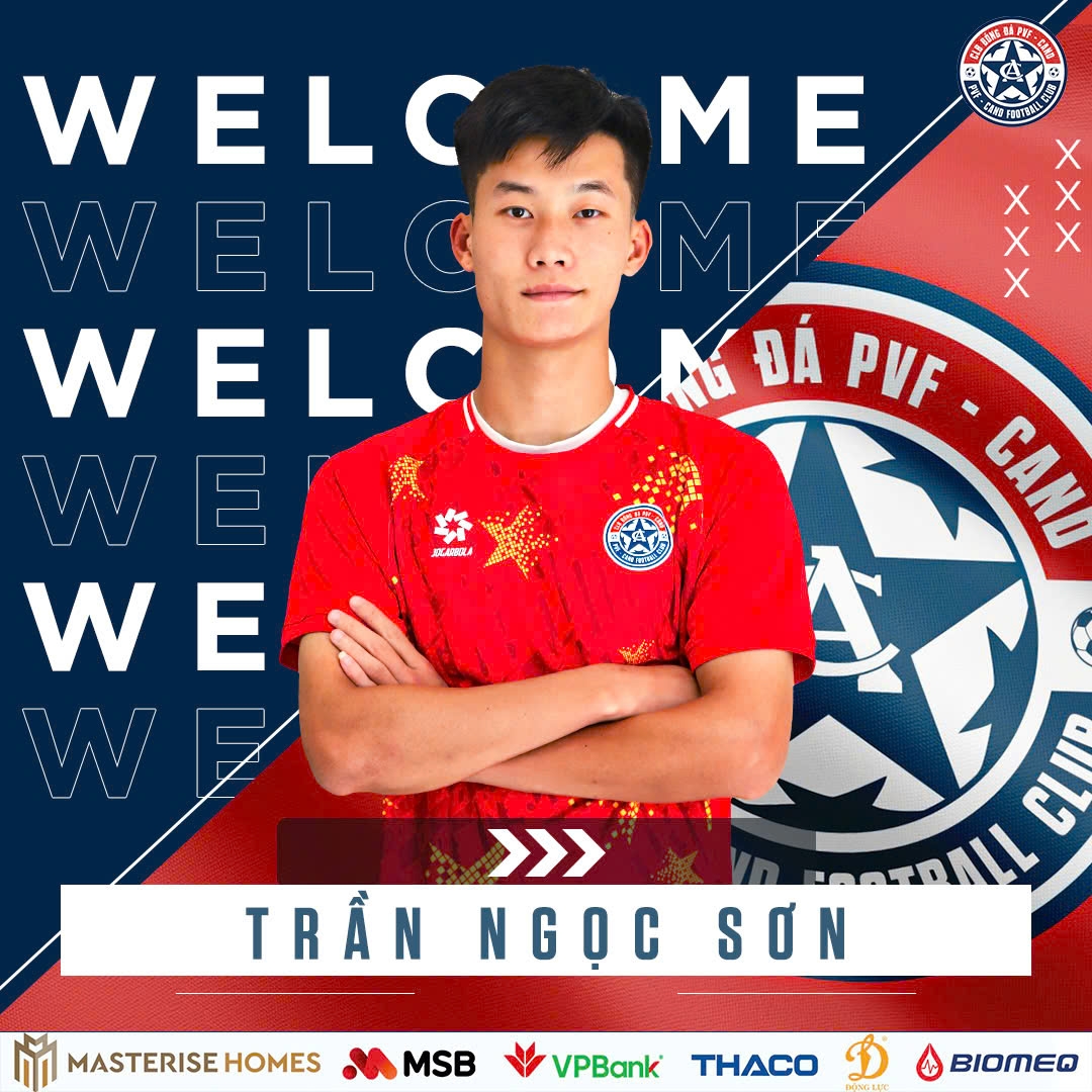 Trần Ngọc Sơn gia nhập PVF CAND.