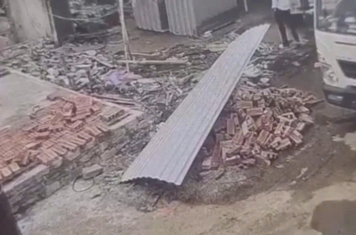 Sự việc xảy ra tại một trang trại chăn nuôi ở thôn Thiên Kha, xã Tự Cường, huyện Tiên Lãng, Hải Phòng (Ảnh: CTV)