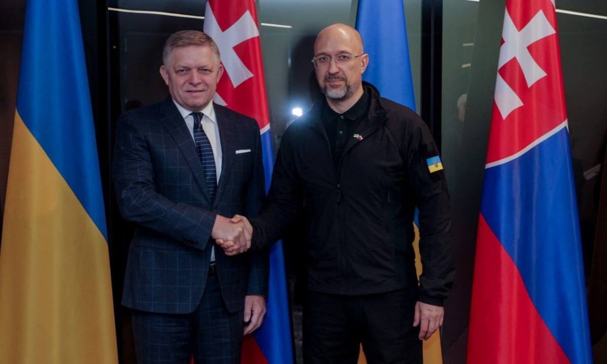 Thủ tướng Slovakia Robert Fico gặp Thủ tướng Ukraine Denys Shmyhal ngày 7/10/2024 (Nguồn: euromaidanpress.com)