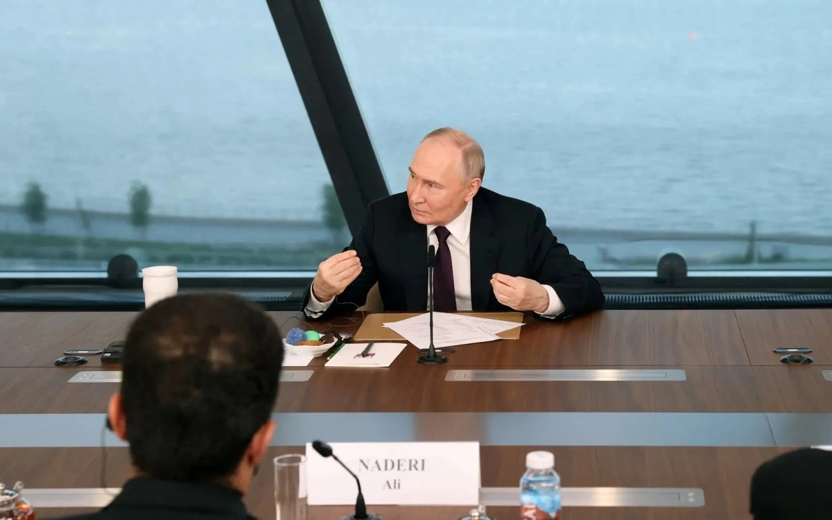 Tổng thống Putin tại một sự kiện ở Saint Petersburg. Ảnh: Getty.