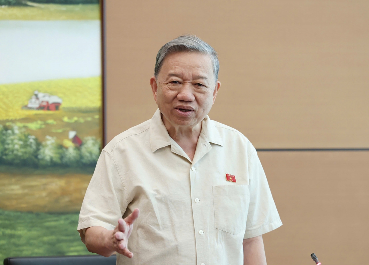Tổng Bí thư Tô Lâm phát biểu thảo luận tổ về tình hình kinh tế - xã hội, tại Kỳ họp thứ 8, Quốc hội khóa XV