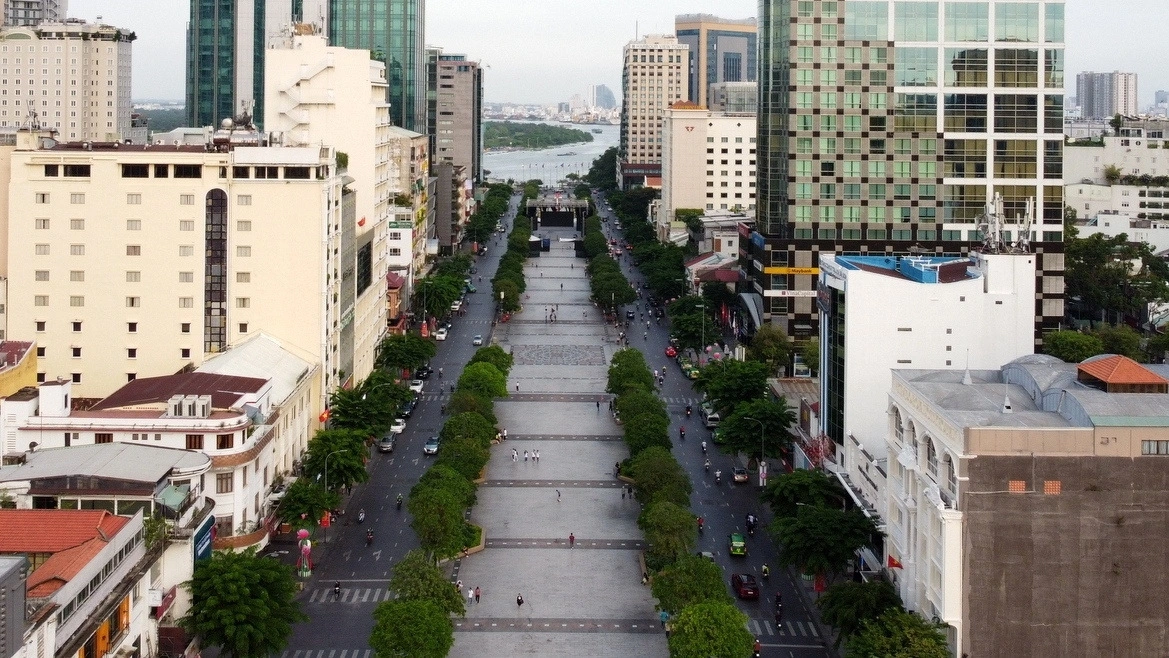 Giá đất cao nhất là 3 tuyến đường Nguyễn Huệ, Lê Lợi, Đồng Khởi với 687,2 triệu đồng/m² (ảnh: G.L)