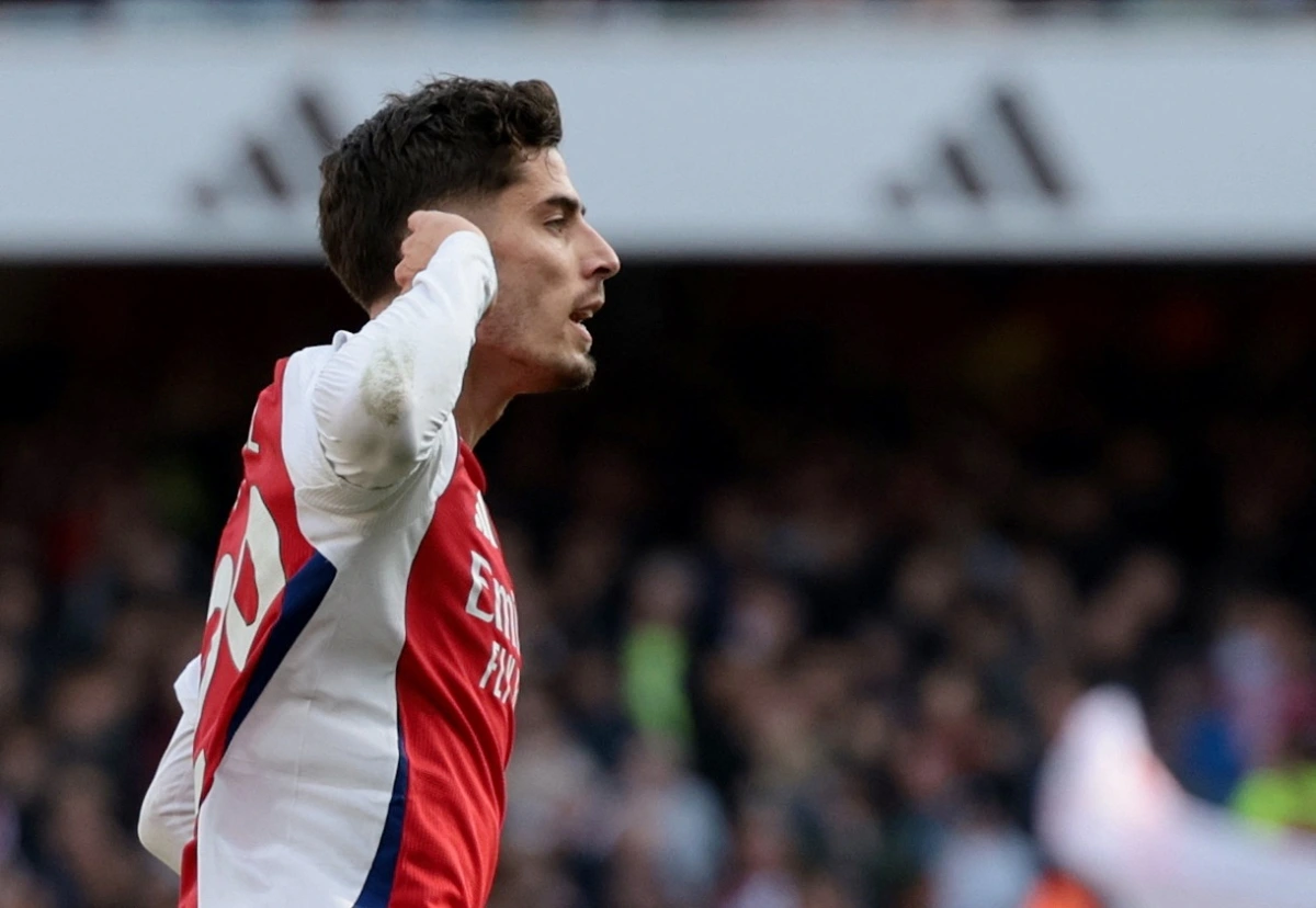 Nhưng Havertz đã nhanh chóng gỡ hòa cho Arsenal. (Ảnh: Reuters). 