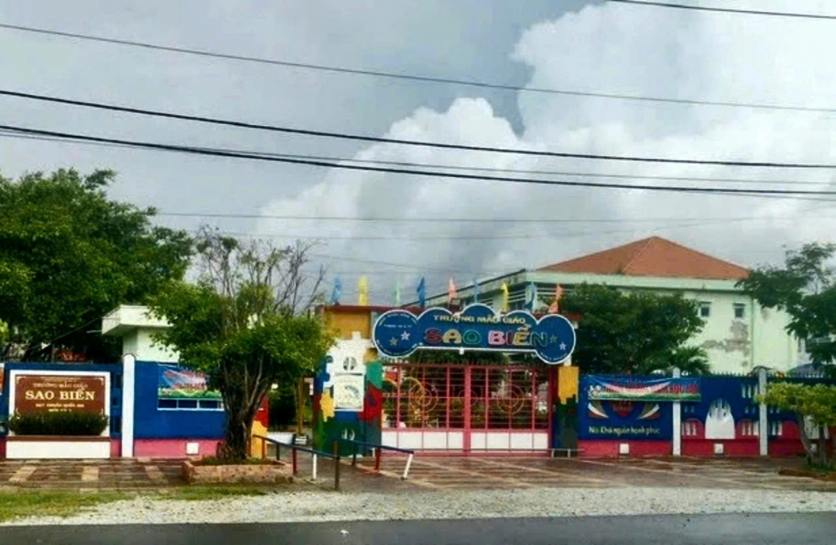 Trường mẫu giáo Sao Biển nơi bà Lê Kim Huê công tác
