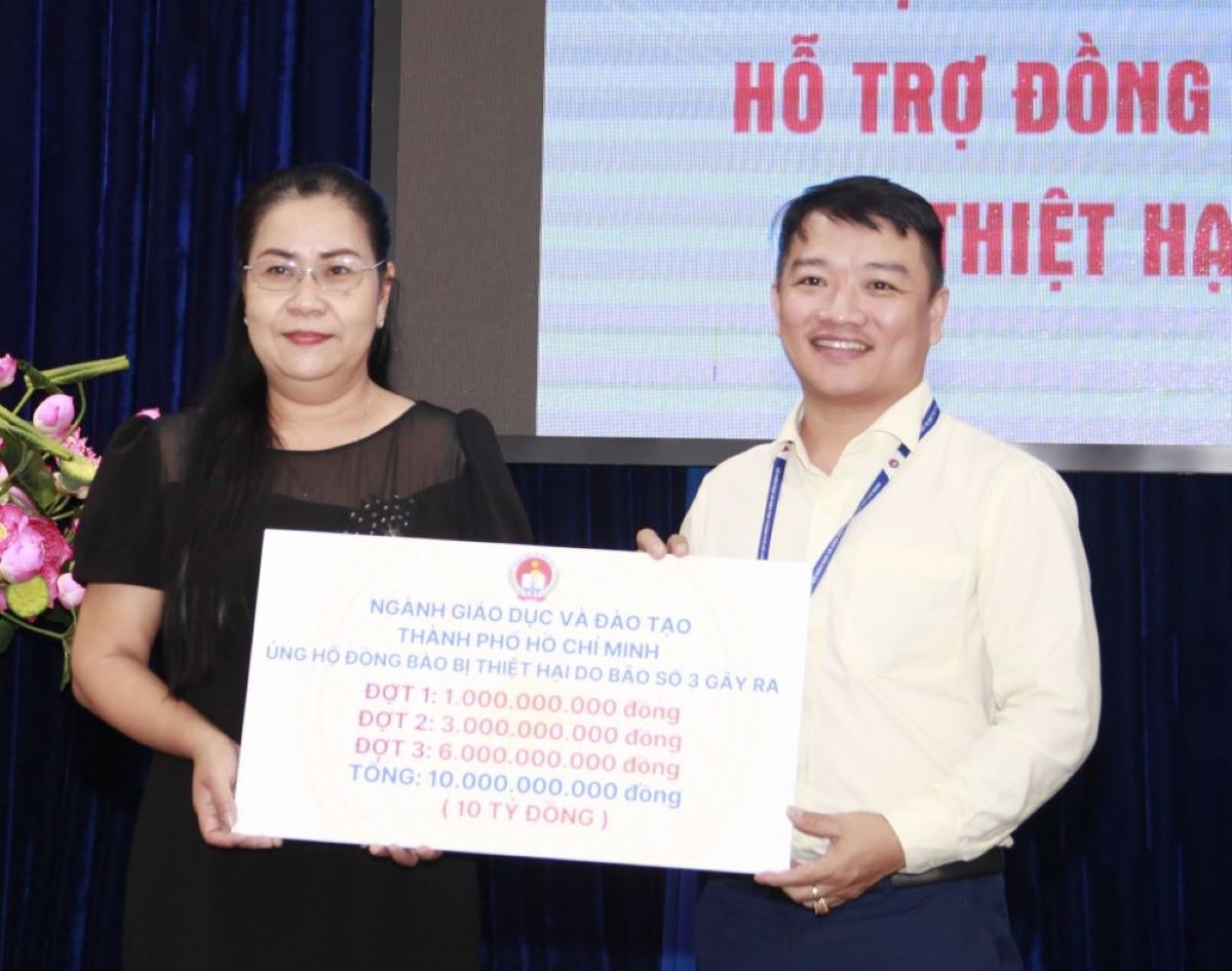 Công đoàn ngành giáo dục đã ủng hộ 3 đợt với tổng kinh phí 10 tỷ đồng (ảnh: V.H)