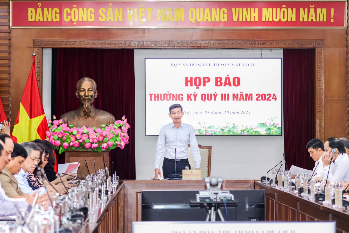 Họp báo thường kỳ quý III năm 2024 của Bộ Văn hoá, Thể thao và Du lịch