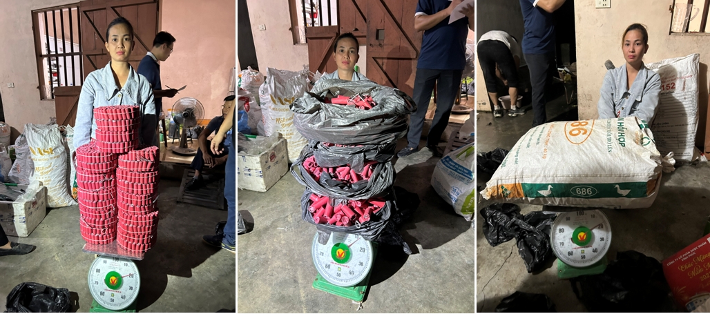 Bùi Huyền Trang và hơn 200 kg pháo nổ