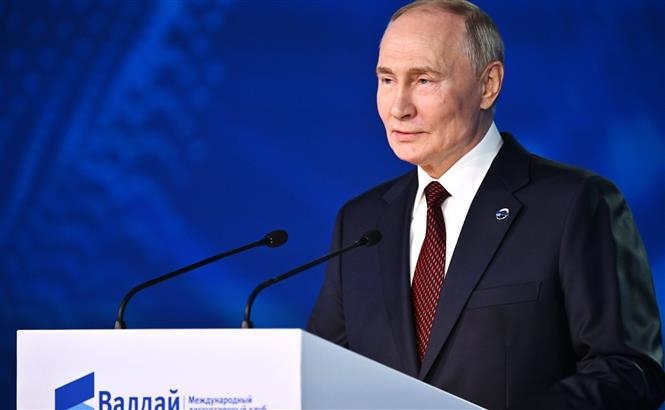 Tổng thống Nga Vladimir Putin. Ảnh: AA/TTXVN