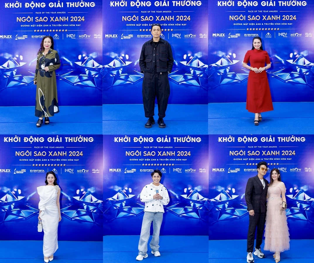 Nhiều nghệ sỹ tham gia khởi động Ngôi sao Xanh 2024 (ảnh BTC)