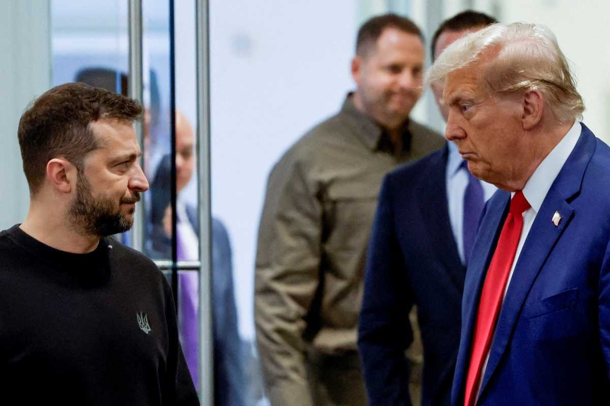 Tổng thống Ukraine Volodymyr Zelensky và ông Donald Trump. Ảnh: Reuters