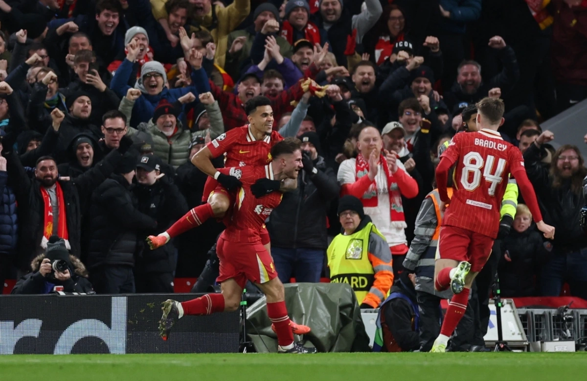 Liverpool là đội đầu tiên vượt qua được vòng đấu League phase của Cúp C1 châu Âu 2024/2025. (Ảnh: Reuters). 