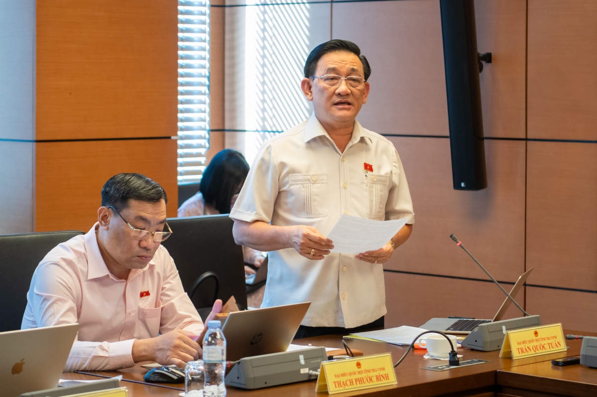 Đại biểu Trần Quốc Tuấn, đoàn Trà Vinh (Ảnh: Quốc hội)