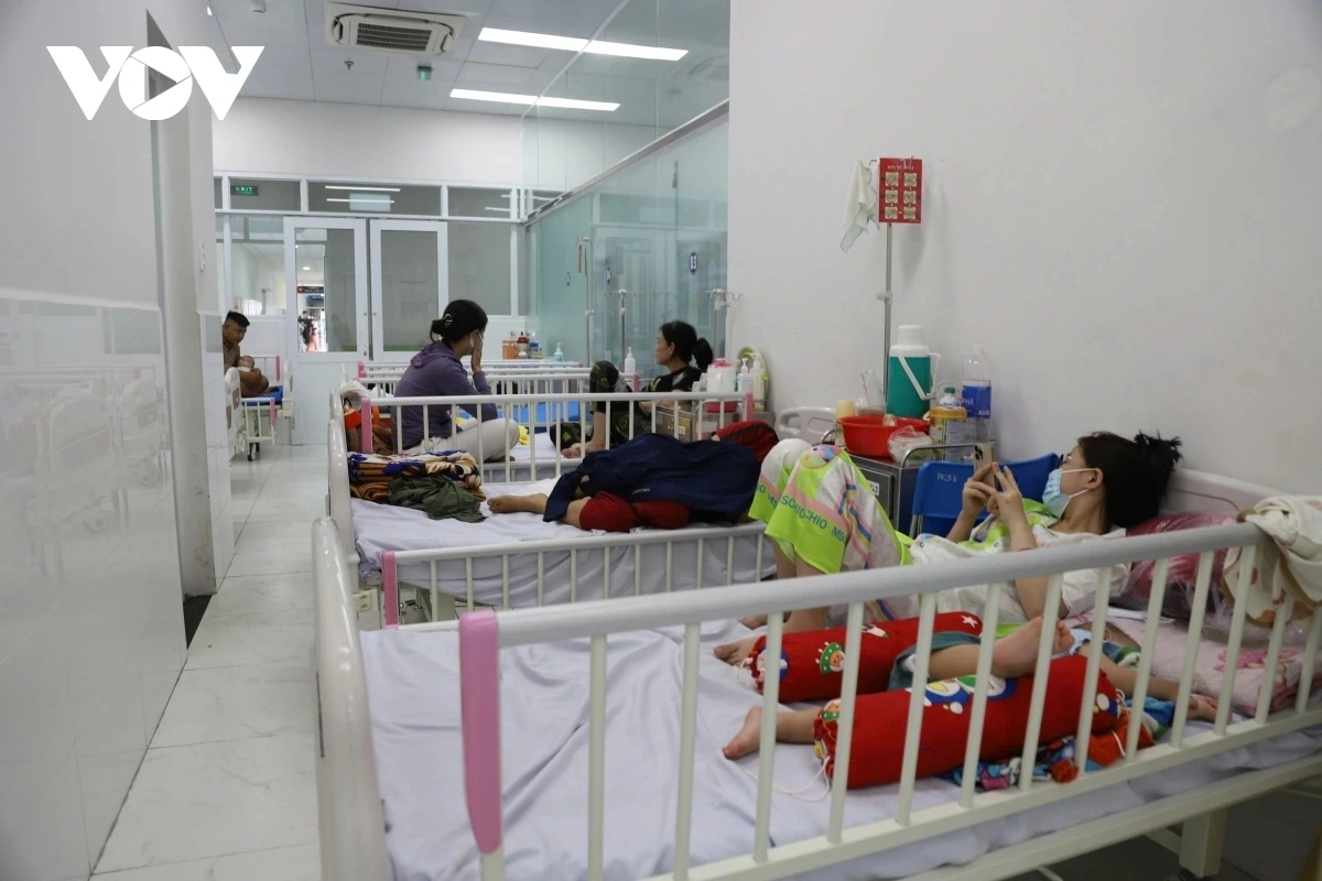 Khu lưu bệnh cho bệnh nhân nghi mắc sởi tại BV Nhi đồng 1 TP.HCM