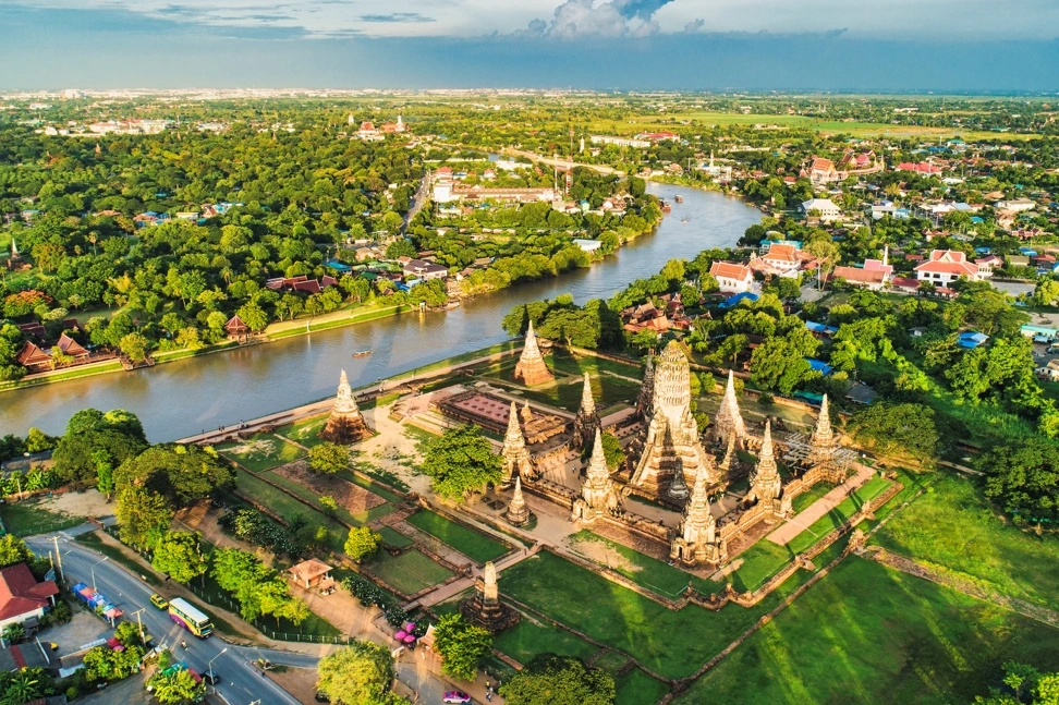 Chùa Wat Chaiwatthanaram ở Ayutthaya (Ảnh: Văn phòng đại diện Cơ quan Du lịch Thái Lan tại Việt Nam)