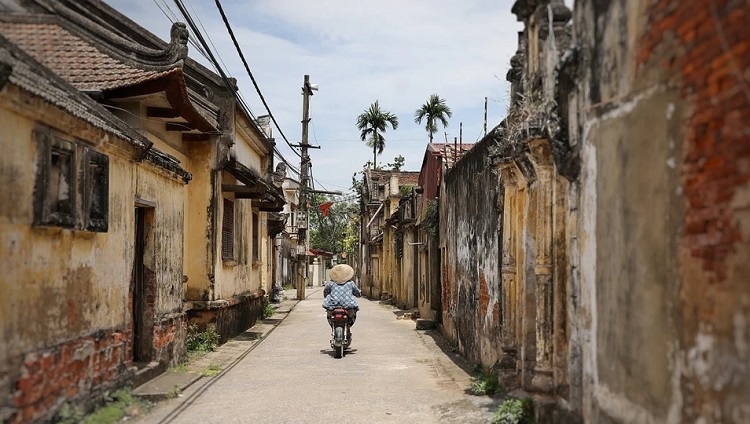 Làng Cựu – một ngôi làng có tuổi đời hơn 500 năm. Ảnh: TTXVN