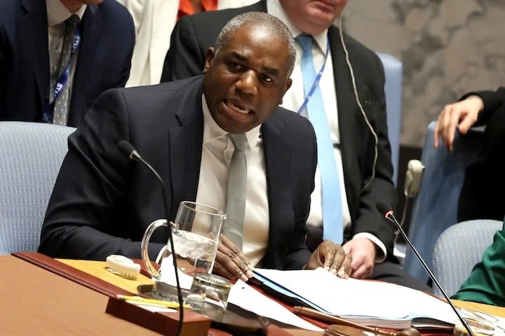 Ngoại trưởng Anh David Lammy phát biểu tại Hội đồng Bảo an Liên Hợp Quốc hôm 18/11. Ảnh: Reuters