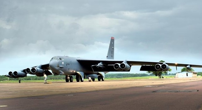 Máy bay B52 của Mỹ tại căn cứ không quân của Australia tại Darwin. Nguồn: ADF