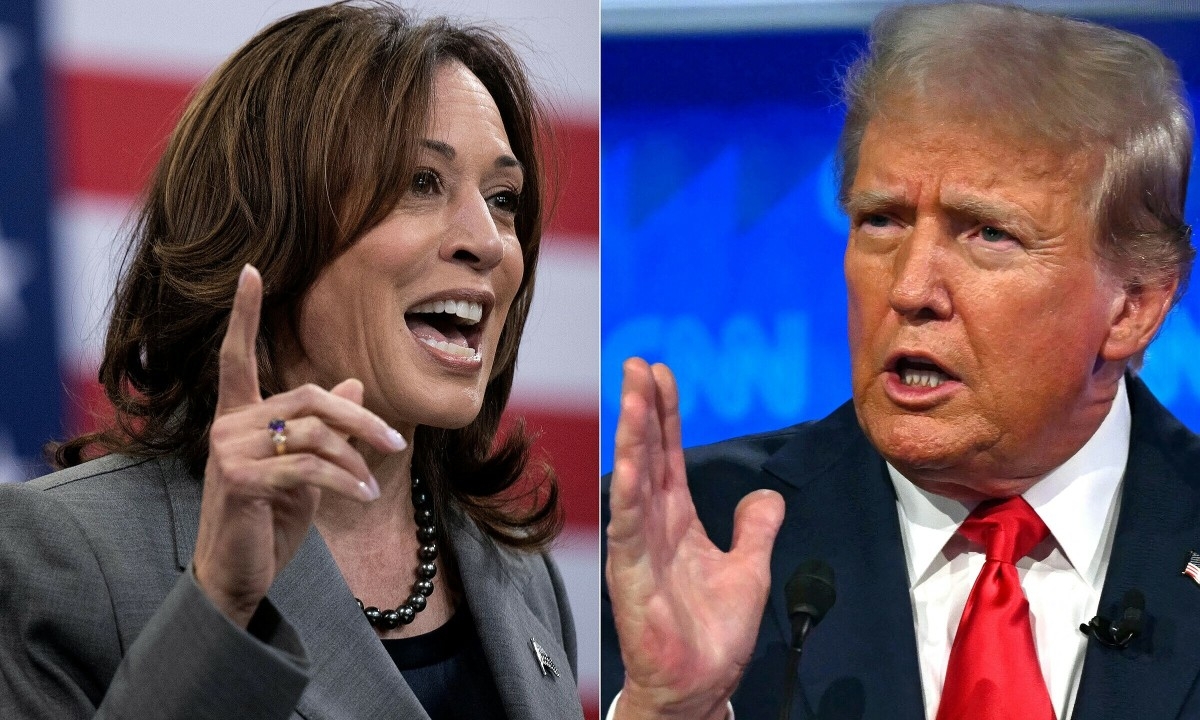 Bà Kamala Harris (trái) và ông Donald Trump (phải). Ảnh: Reuters