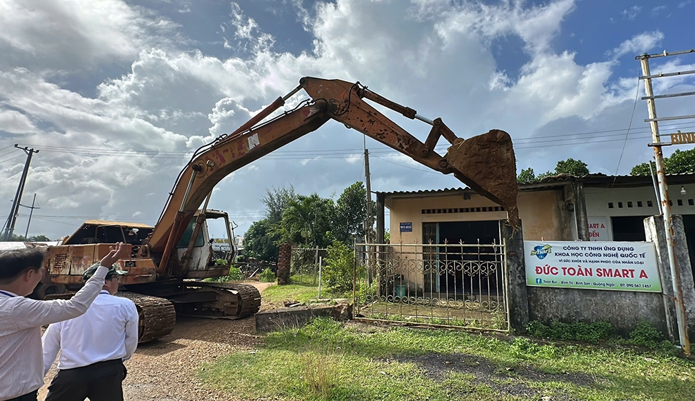 Vị trí lô đất của hộ ông Toàn
