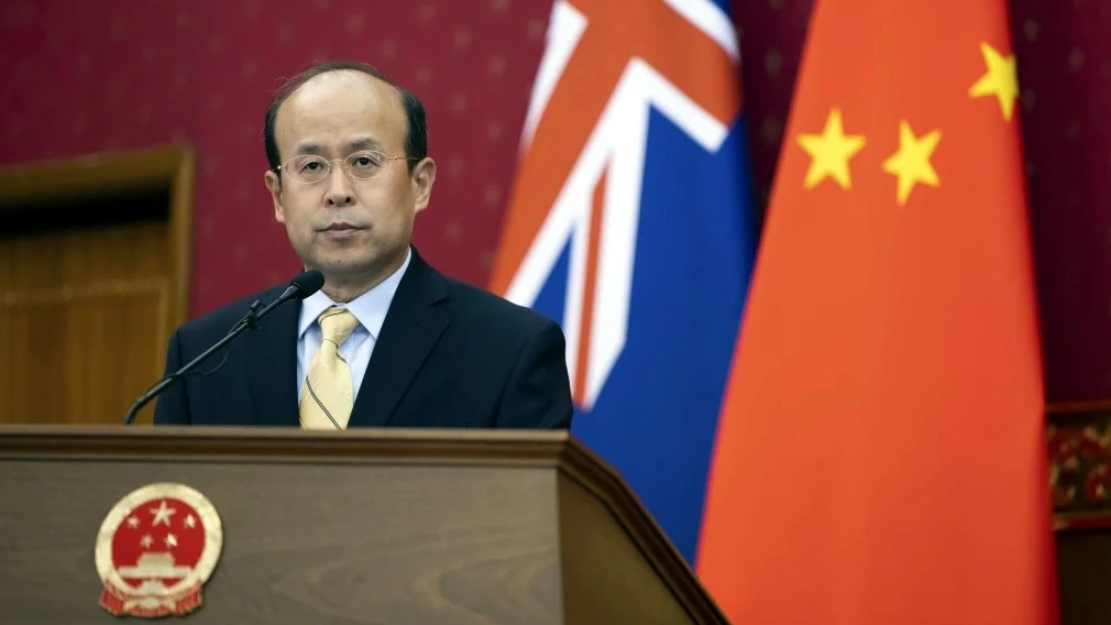 Đại sứ Trung Quốc tại Australia Tiếu Thiên - Ảnh: Alex Ellinghausen