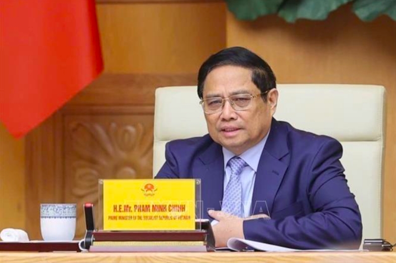 Thủ tướng Phạm Minh Chính phát biểu (Ảnh: Dương Giang/TTXVN)