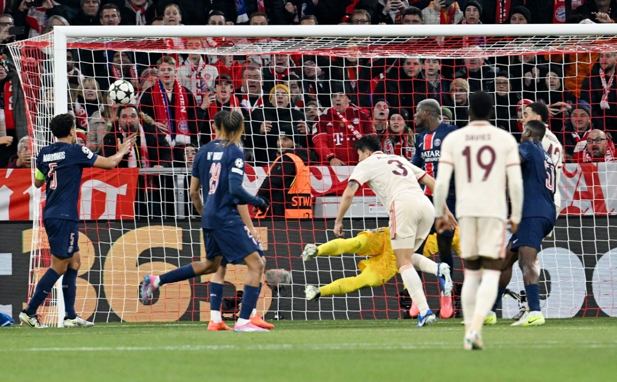 Kim Min Jae ghi bàn mở tỉ số cho Bayern Munich (Ảnh: Reuters)