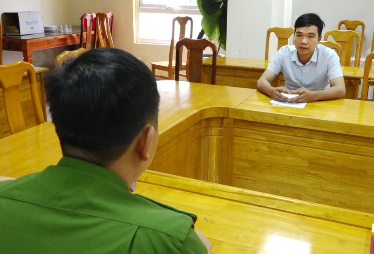 Bị can Ngô Đình Khánh tại cơ quan điều tra
