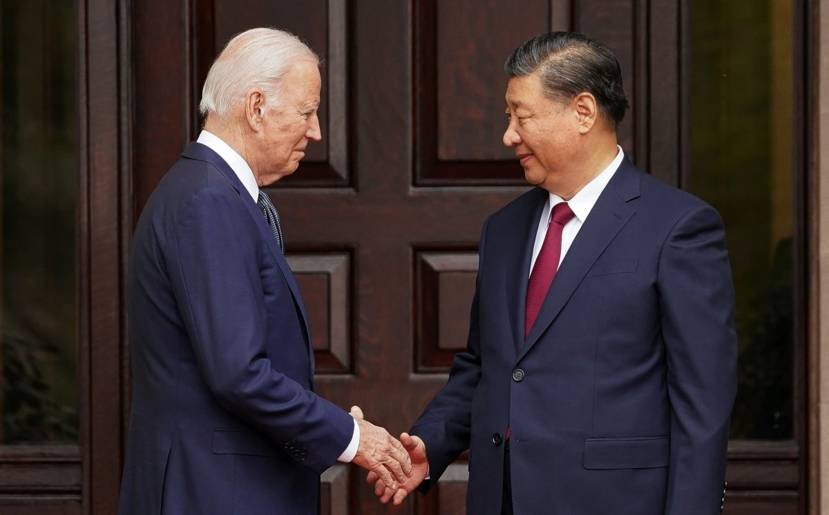 Tổng thống Joe Biden và Chủ tịch Tập Cận Bình gặp gỡ bền lề Hội nghị thượng đỉnh APEC tại Woodside, California (Mỹ) tháng 11/2023. Ảnh: Reuters