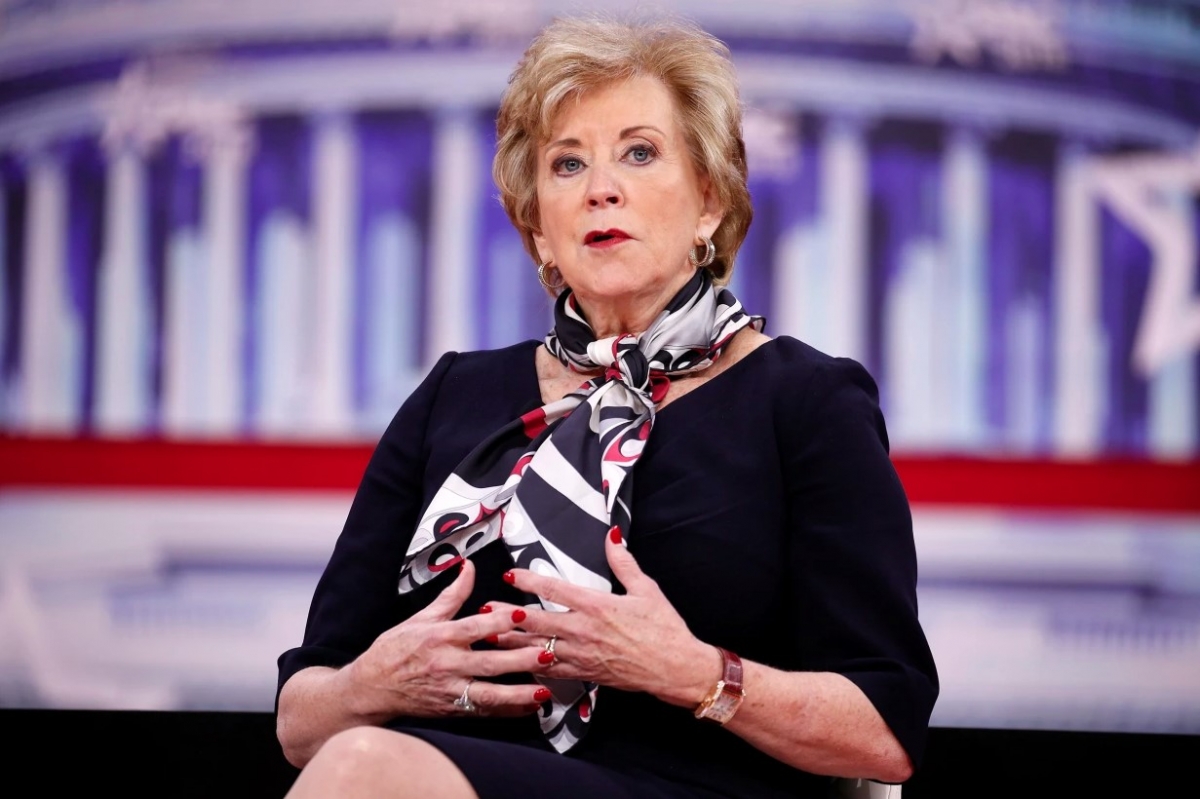 Ông Trump đề xuất bà Linda McMahon cho vị trí Bộ trưởng Giáo dục. Ảnh: Reuters