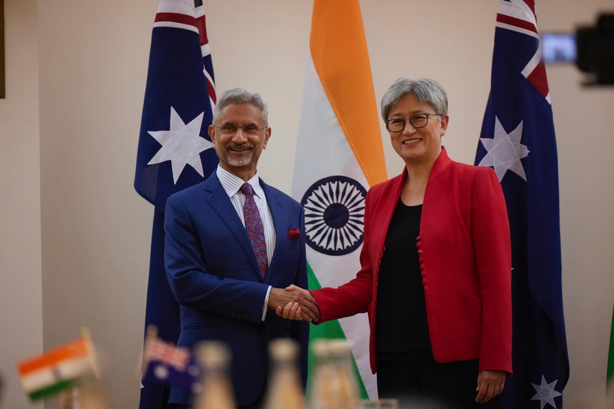 Bộ trưởng Ngoại giao Australia Penny Wong (phải) và Bộ trưởng Ngoại giao Ấn Độ Subrahmanyam Jaishankar. Nguồn: DFAT