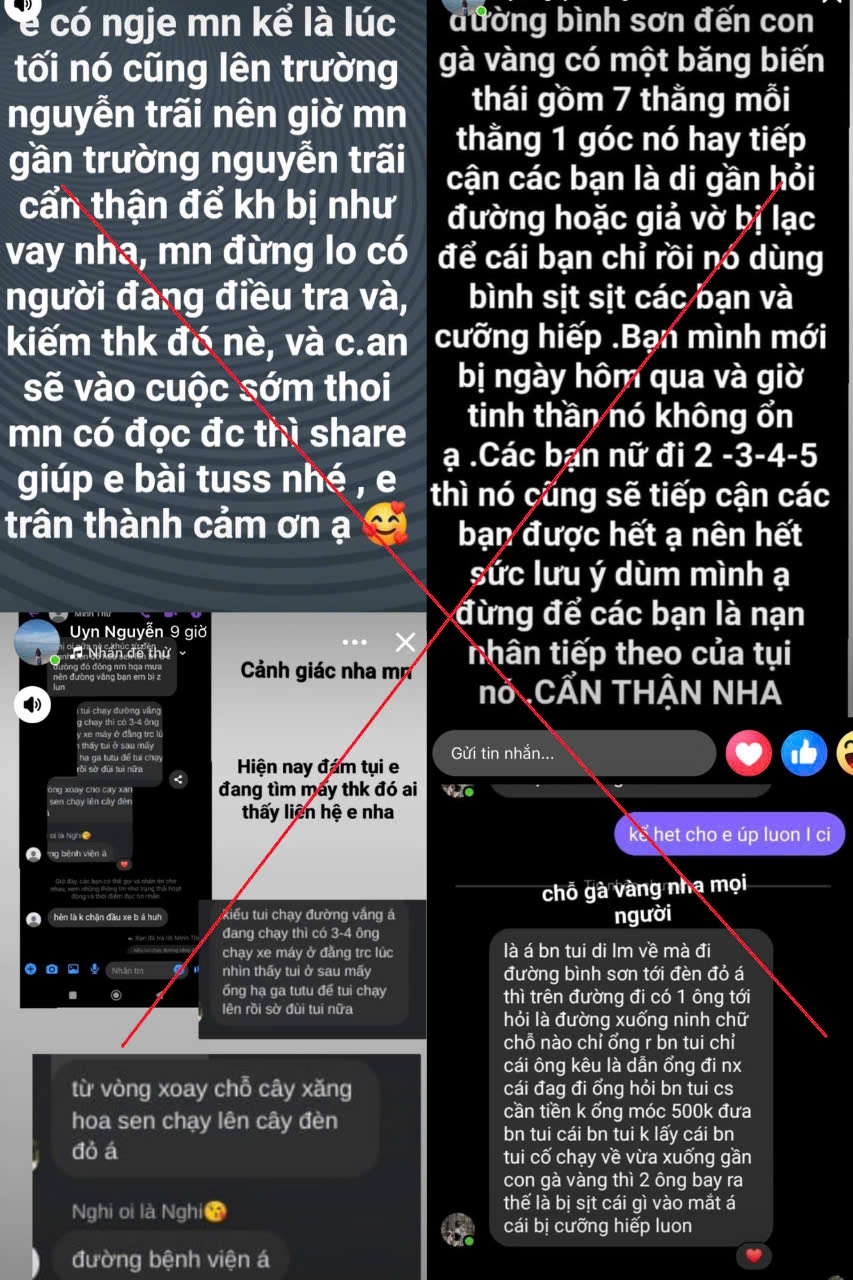 Những nội dung sai sự thật được đăng tải chia sẻ, gây hoang hoang dư luận
