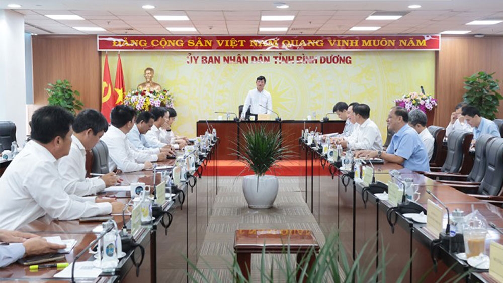 UBND tỉnh Bình Dương họp triển khai kế hoạch giải ngân vốn đầu tư công (ảnh: ĐC)