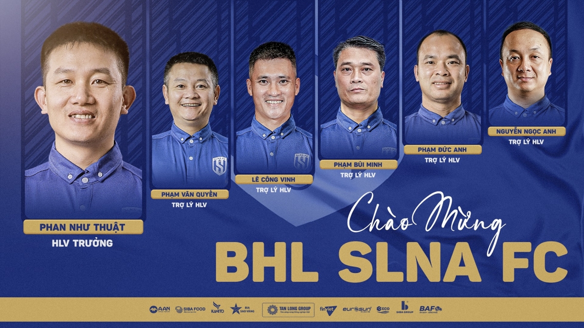 SLNA công bố huấn luyện viên cũng như đội ngũ trợ lý.