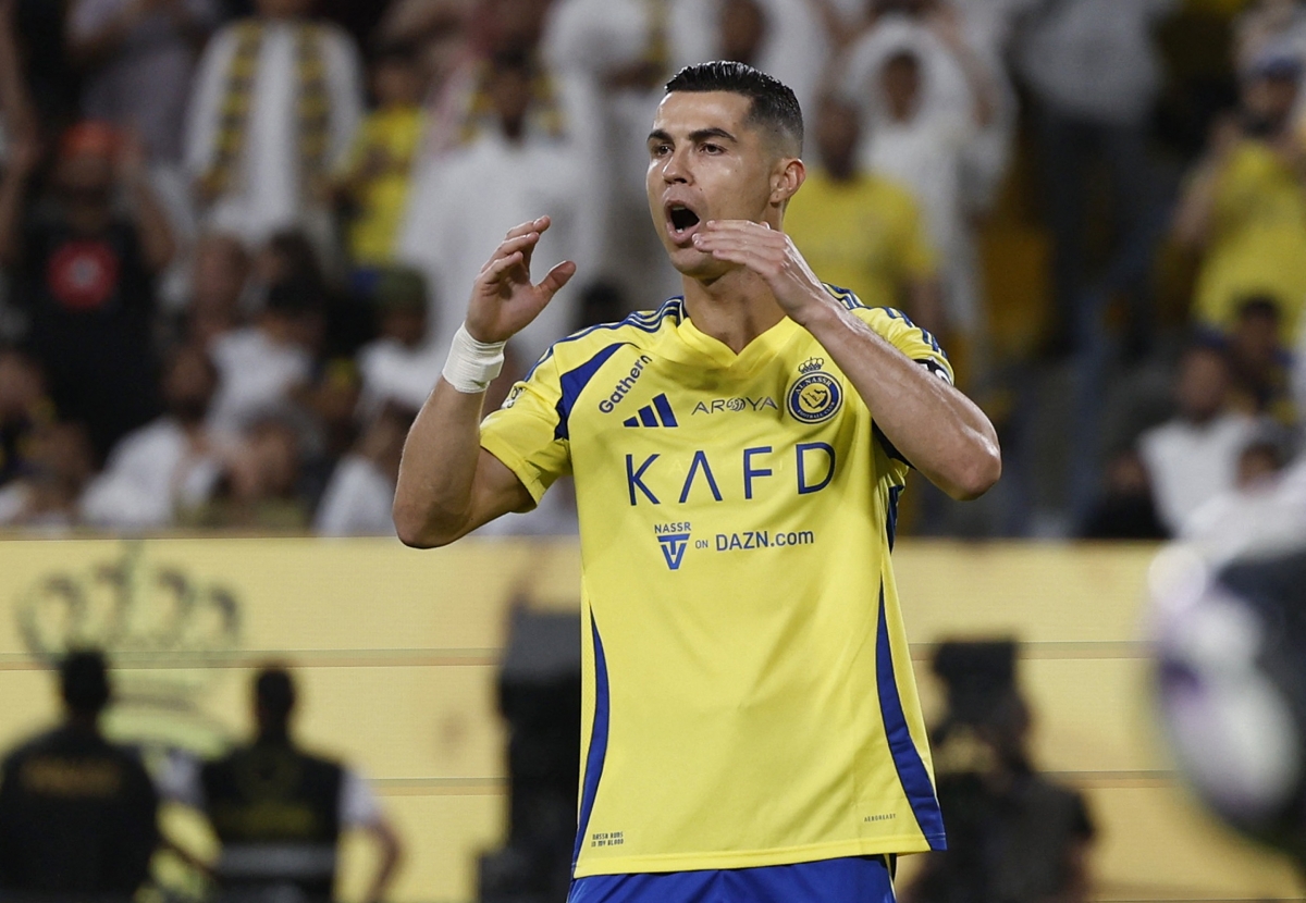 Ronaldo có phong độ không cao trong trận gặp Al Hilal, (Ảnh: Reuters). 