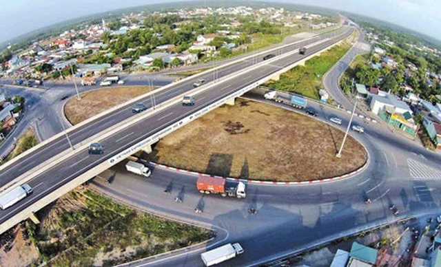 Một nút giao tại Dự án cao tốc Bắc-Nam phía Đông.