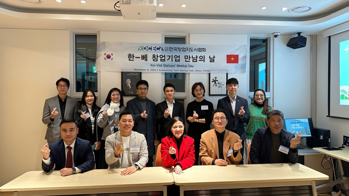 Đại diện Meey Group đến thăm và làm việc tại Trung tâm hỗ trợ Khởi nghiệp Eunpyeong