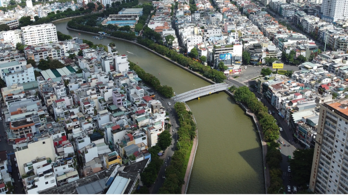 Kênh Nhiêu Lộc Thị Nghè đã được đầu tư cải tạo và xây dựng, góp phần làm chỉnh trang đô thị tại TP.HCM.