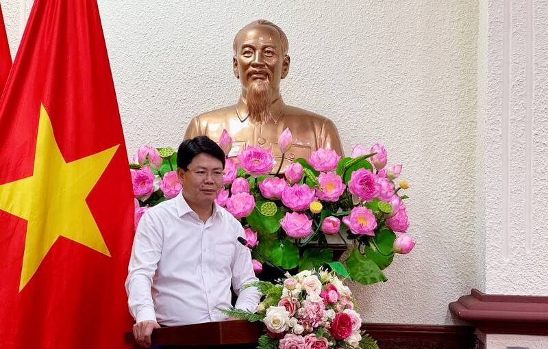 Thứ trưởng Bộ Tư pháp Nguyễn Thanh Tịnh - Trưởng Ban Tổ chức giải, phát biểu chỉ đạo. Ảnh: A.V